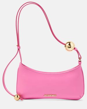 Jacquemus Le Bisou Perle Leather Shoulder Bag - Pink