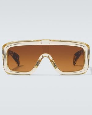 Jacques Marie Mage Pausa Shield Sunglasses - Brown