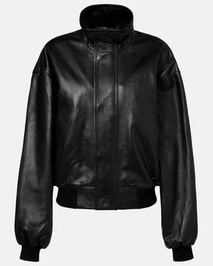 Balenciaga Leather Blouson - Black