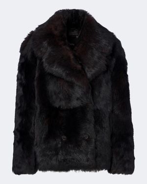 Nili Lotan Veste Cleophee En Shearling - Noir