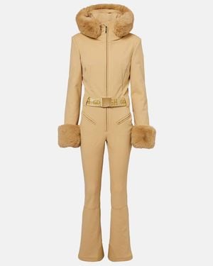 Goldbergh Skianzug Vita Mit Faux Fur - Natur