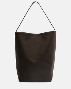 The Row Tote Bag N/S Park Large Aus Canvas Und Leder - Schwarz