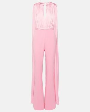Safiyaa Bianca Caped Jumpsuit - Pink