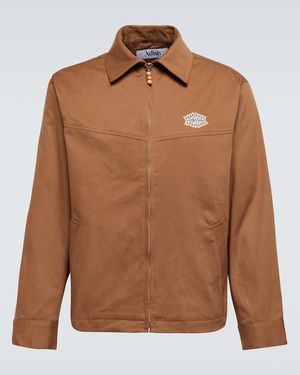 Adish Kharaz Logo Jacket - Brown