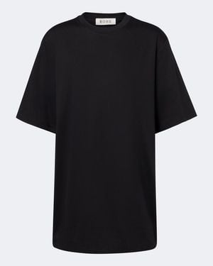 Rohe Cotton And Silk-Blend Jersey T-Shirt - Black