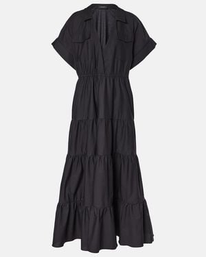 Adriana Degreas Cotton Maxi Dress - Black