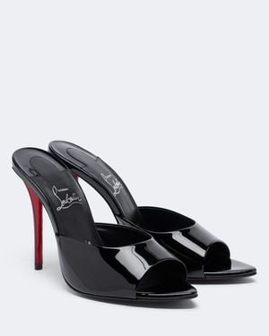 Christian Louboutin Miss Z Leather Mules - Black