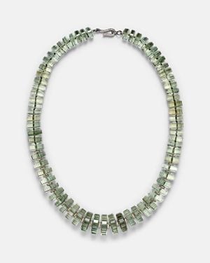 Ileana Makri Collar Aura De Plata De Ley Con Amatista Y Diamantes - Metálico