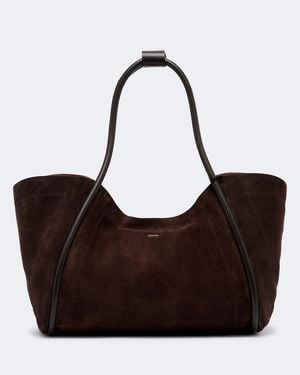 Max Mara Medium Suede Shoulder Bag - Brown