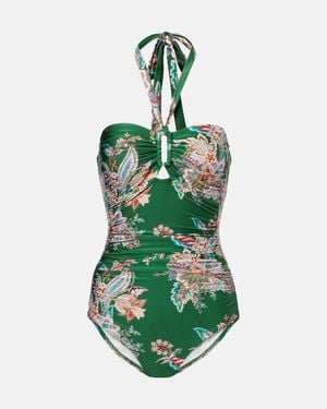 Zimmermann "Rhiannon" One-Piece Swimsuit - Green