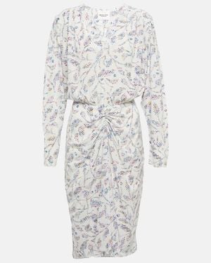 Isabel Marant Danalia Printed Jersey Midi Dress - White