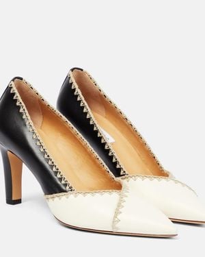 Gabriela Hearst Aster Leather Court Shoes - White