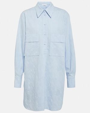 Chloé Renaissance Pique Jacquard Shirt - Blue