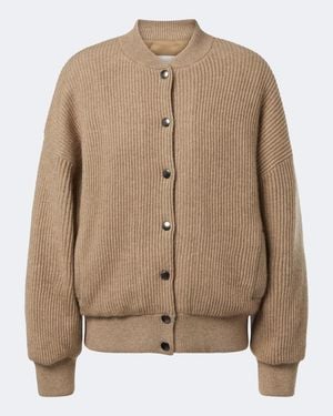 Brunello Cucinelli Cardigan Acanalado De Cachemir - Neutro