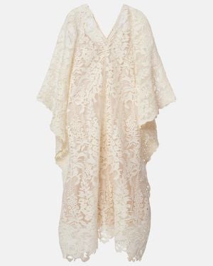 Oscar de la Renta Kaftan Aus Guipure-Spitze - Natur