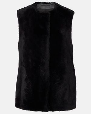 TOTEME Shearling Vest - Black
