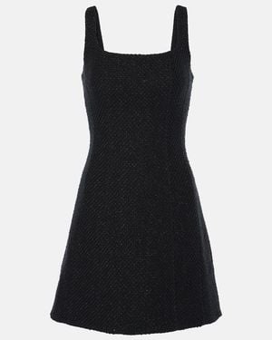 Veronica Beard Delphine Cotton-Blend Minidress - Black