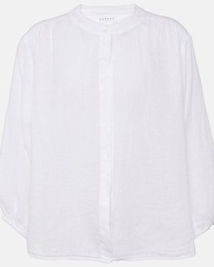 Velvet Avis Linen Blouse - White