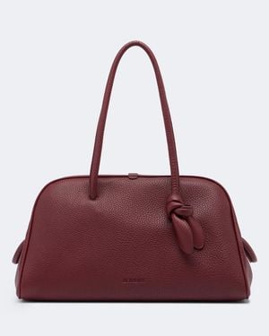 Jacquemus Turismo Medium Leather Bowling Bag - Red