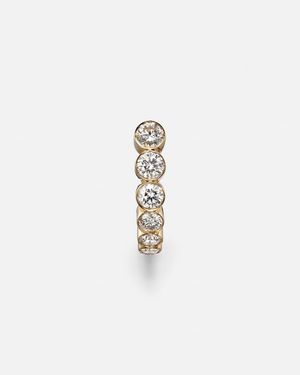 Sophie Bille Brahe Boucle Ensemble 18Kt Single Earring With Diamonds - Metallic