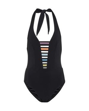 Karla Colletto Beatrix Halterneck Swimsuit - Black