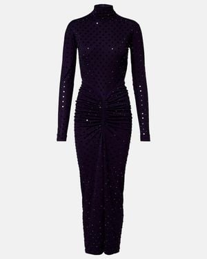 Alaïa Embellished Midi Dress - Blue