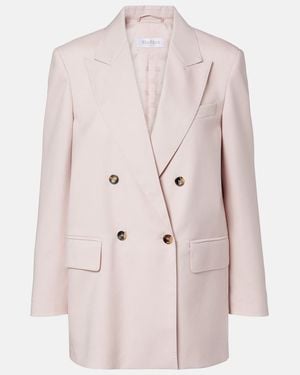 Max Mara Ombrosa Wool-Blend Blazer - Pink