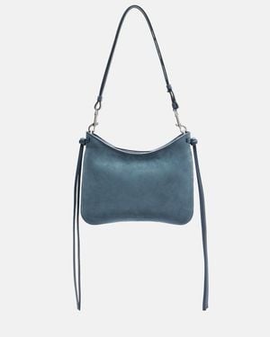 Phoebe Philo Small Gig Suede Shoulder Bag - Blue