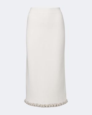 Jonathan Simkhai Idina Embellished Midi Skirt - White