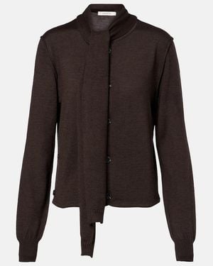 Lemaire Cardigan Aus Einem Wollgemisch - Schwarz