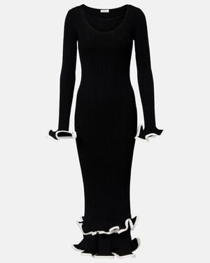 Jonathan Simkhai Solani Ribbed-Knit Midi Dress - Black