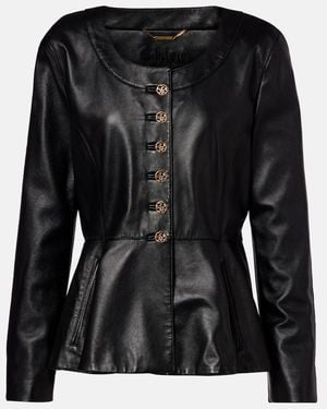 Chloé Leather Jacket - Black