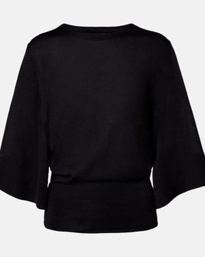 Jacquemus Pullover Mananco Aus Wolle Und Seide - Schwarz