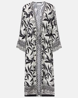 Velvet Addison Printed Beach Cover-Up - White