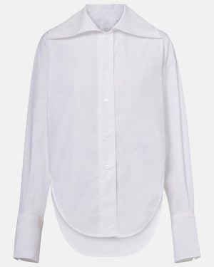 Patou Violin Cotton Poplin Shirt - White