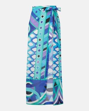 PUCCI Pareo Vivara De Algodon - Azul