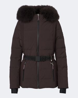 Yves Salomon Chaqueta De Esqui Con Borrego - Negro