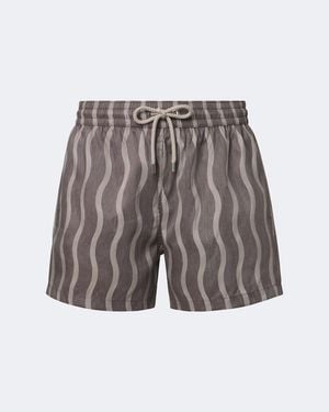 Frescobol Carioca Banador Rio Estampado - Gris