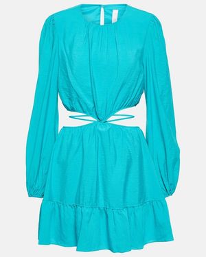 Jonathan Simkhai Issy Cutout Minidress - Blue