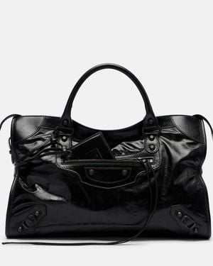 Balenciaga Tote Bag Le City Medium Aus Leder - Schwarz