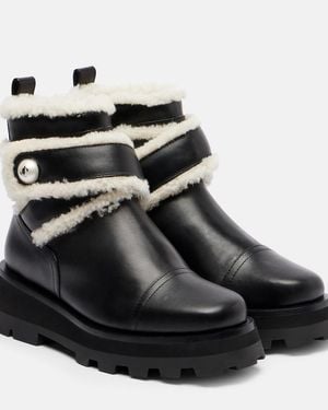 Jimmy Choo Meena Leather Ankle Boots - Black