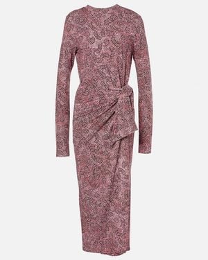 Isabel Marant Lisy Jersey Wrap Dress - Red