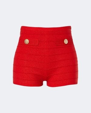 retroféte Sandra Knitted Shorts - Red