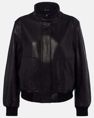 Nour Hammour Rios Leather Jacket - Black