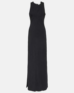 Ami Paris Jersey Maxi Dress - Black