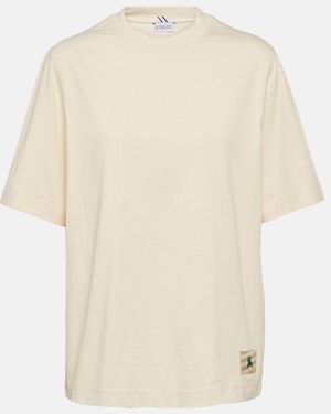 Burberry Ekd Cotton Jersey T-Shirt - White