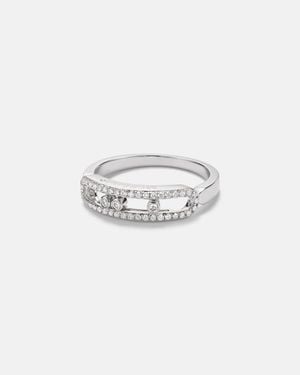 Messika Baby Move 18Kt Ring With Diamonds - White