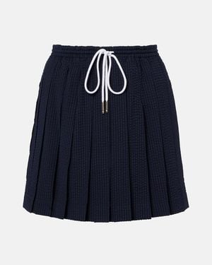 Thom Browne Minirock Aus Wolle - Blau