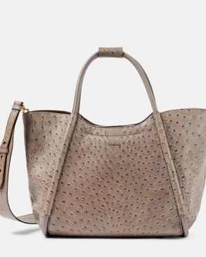 Max Mara Marine Medium Leather Tote Bag - Brown