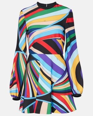 PUCCI Iride Cady Minidress - Blue